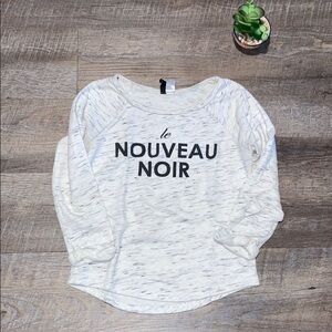 Le Nouveau Noir Scoop Neck Sweater